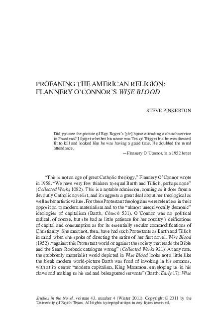 Wise blood essay 07 picture