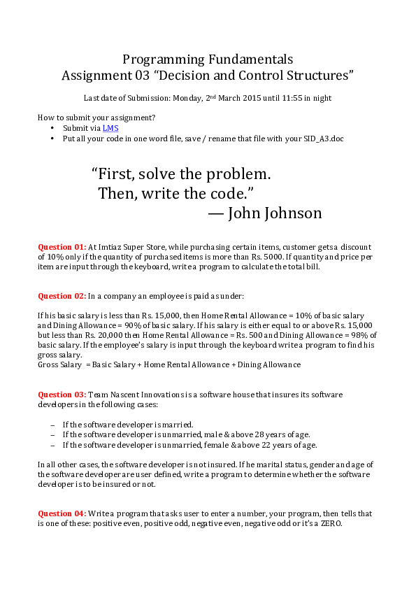 control structures in c