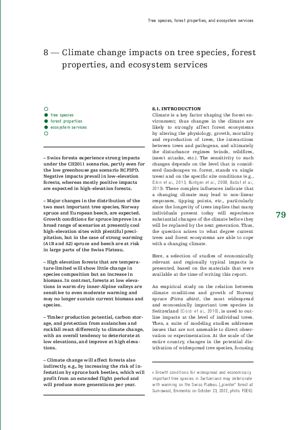 (PDF) Climate change impacts on tree species, forest properties, and ...
