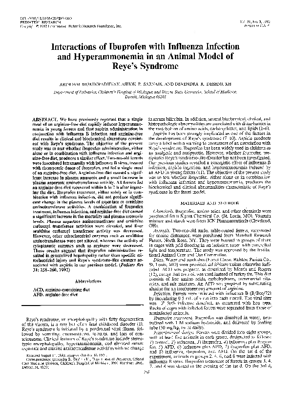 Reye's syndrome in infants image