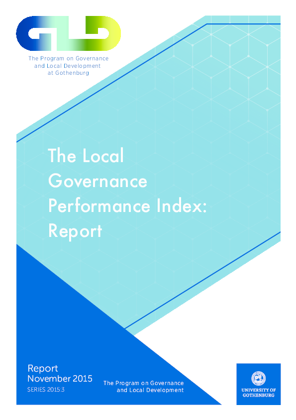 (PDF) The Local Governance Performance Index