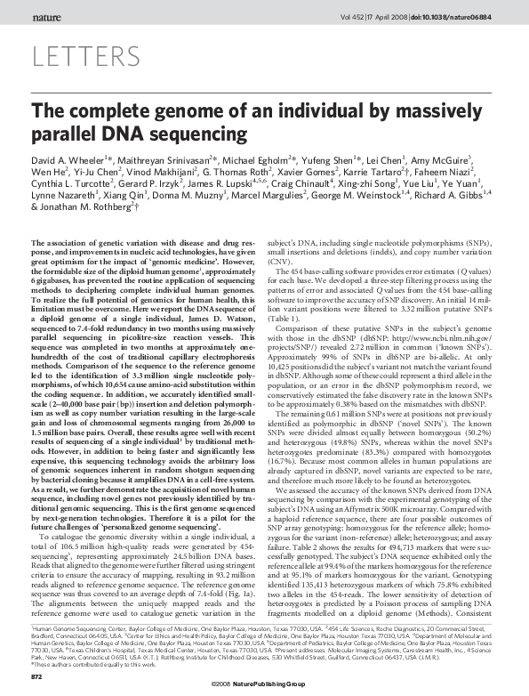 Massively Parallel Sequencing: The New Frontier Of – BCOKV