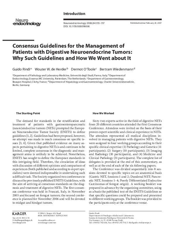 (PDF) Consensus Guidelines for the Management of Patients with ...