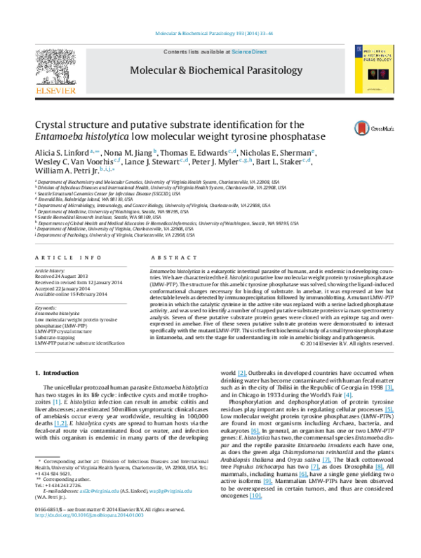 (PDF) Crystal structure and putative substrate identification for the ...