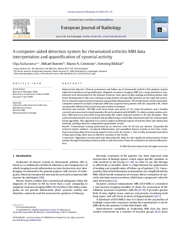 (PDF) A computer-aided detection system for rheumatoid arthritis MRI ...