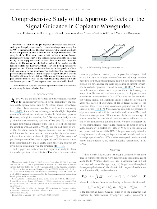 (PDF) Comprehensive Study of the Spurious Effects on the Signal ...