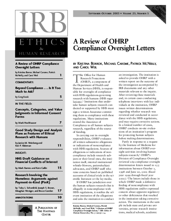 Ohrp The Untold Story Of Oversight You Need To Know - b6khg44
