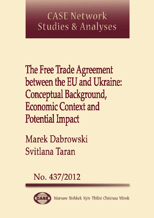(PDF) The Free Trade Agreement between the EU and Ukraine: Conceptual ...