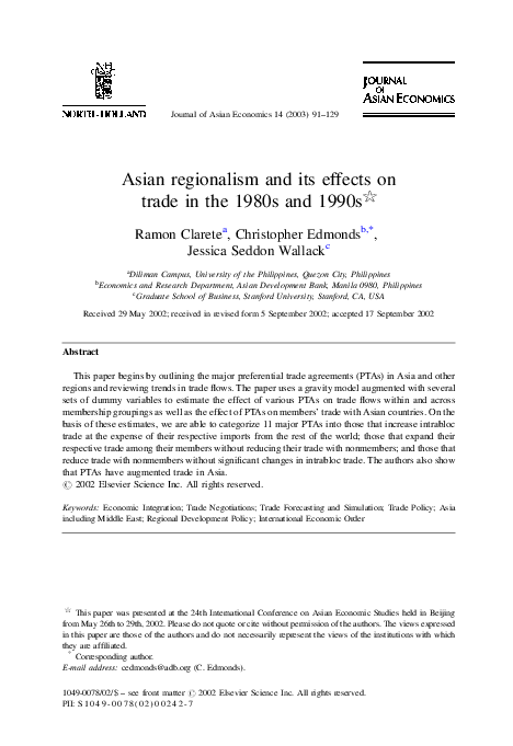 Evolution of asian regionalism picture
