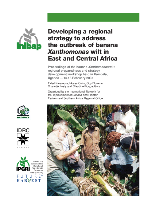 (PDF) Developing a regional strategy to address the outbreak of banana ...