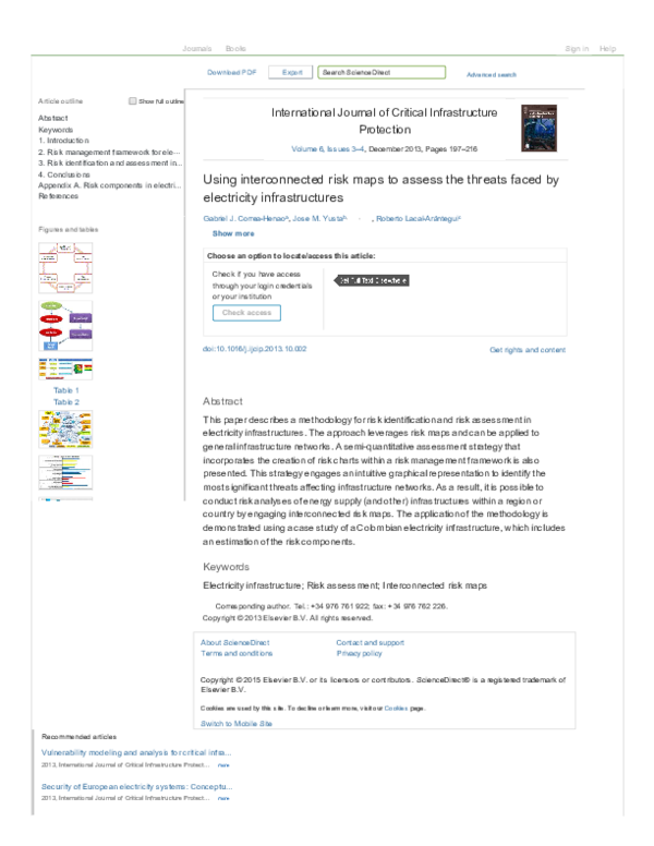 (PDF) Using Interconnected Risk Maps to Assess the Threats Faced by ...