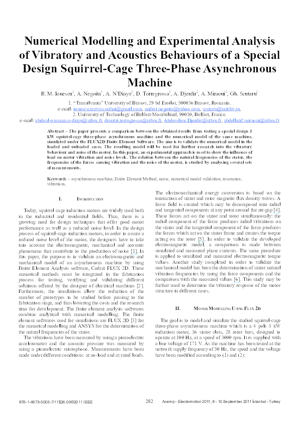 (PDF) Numerical modelling and experimental analysis of vibratory and ...