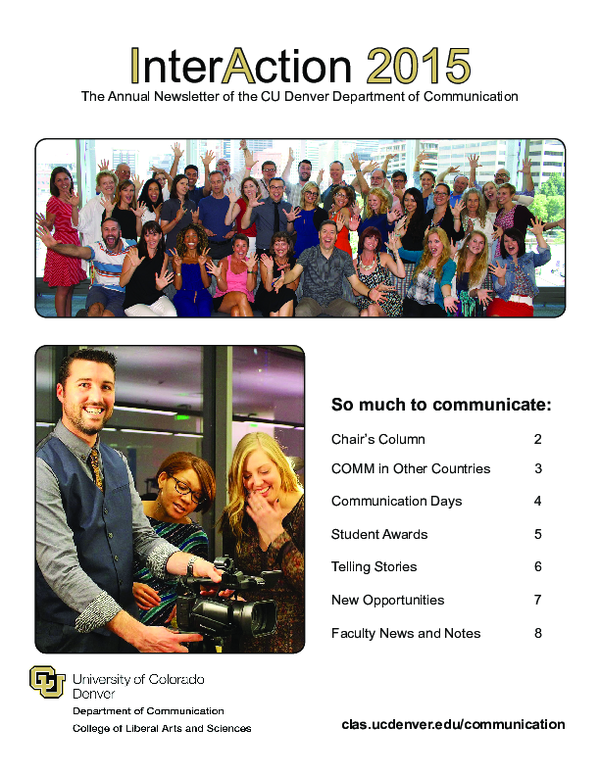 (PDF) 2015 Department Newsletter