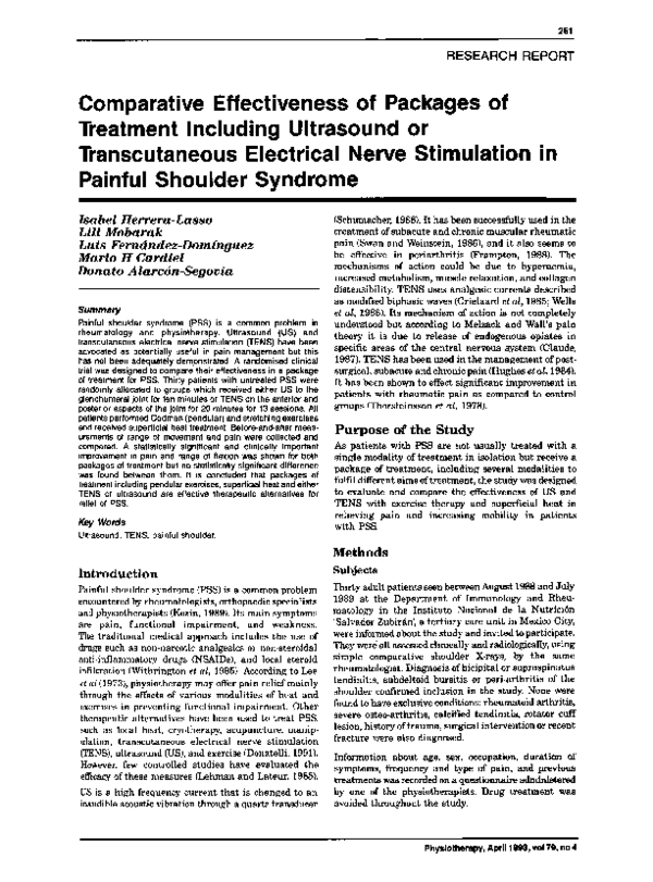 (PDF) Comparative Effectiveness of Packages of Treatment Including