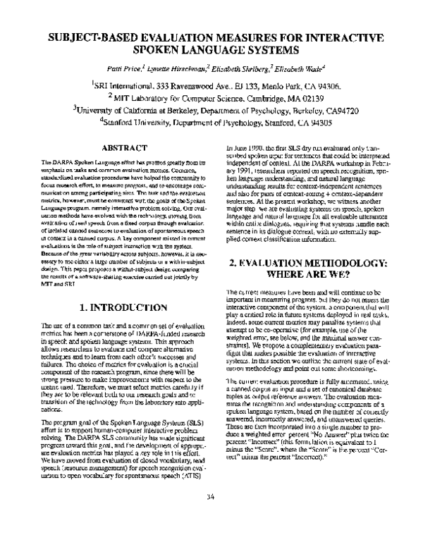 (PDF) Subject-based evaluation measures for interactive spoken language ...