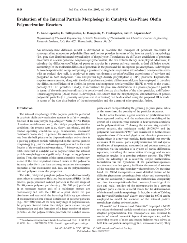 (PDF) Evaluation of the Internal Particle Morphology in Catalytic Gas ...