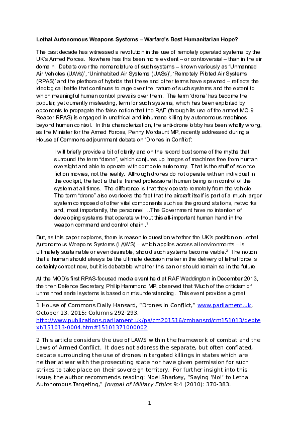 Examples of autonomous weapons image
