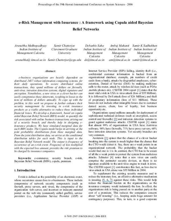 (PDF) A linguistic fuzzy model for e-risk assessment