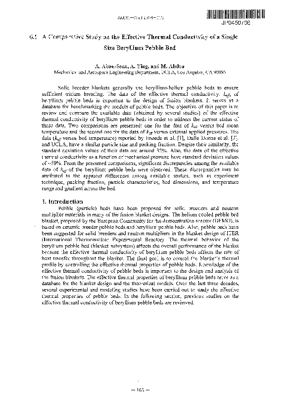 (PDF) A Comparative Study on the Effective Thermal Conductivity of a ...