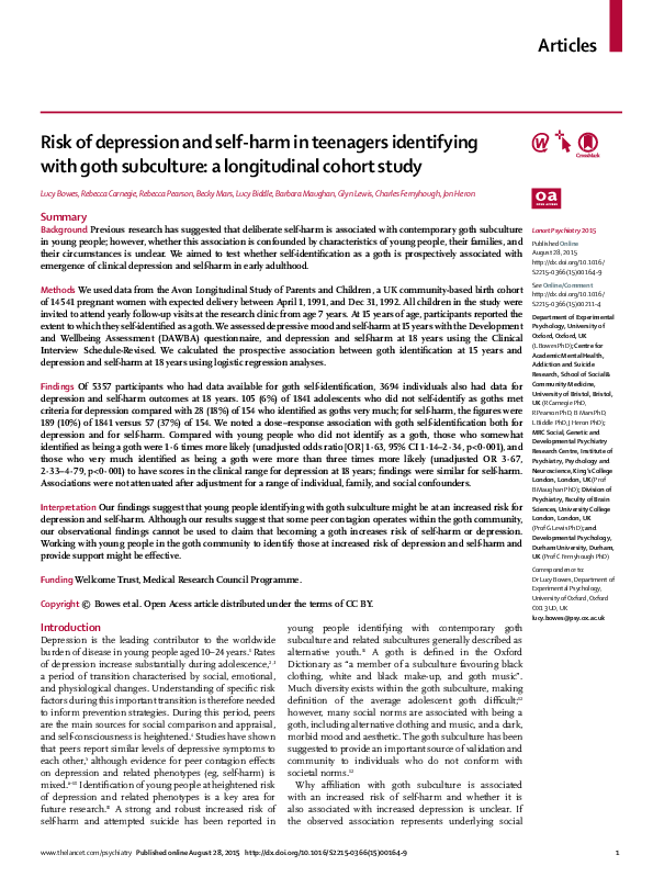 Goth subculture values picture