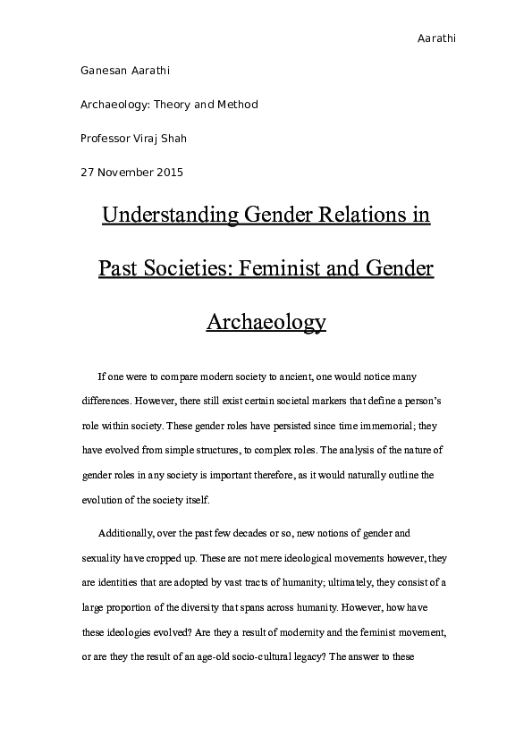 Gender stereotypes in archaeology picture