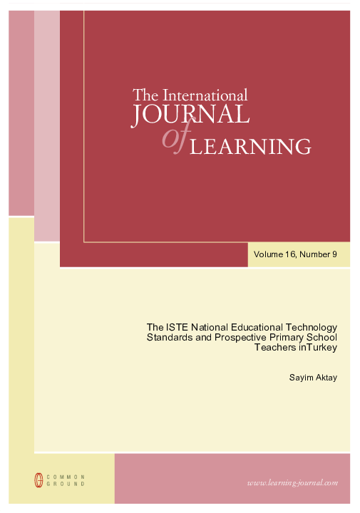 (PDF) The ISTE National Educational Technology Standards and ...