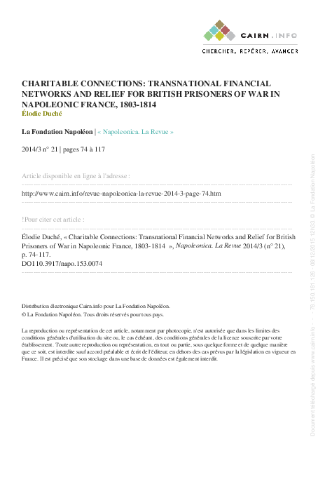 Pdf Charitable Connections Transnational Financial Networks And