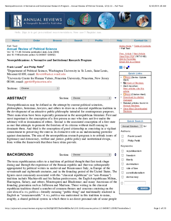  pdf neorepublicanism a normative and institutional research program