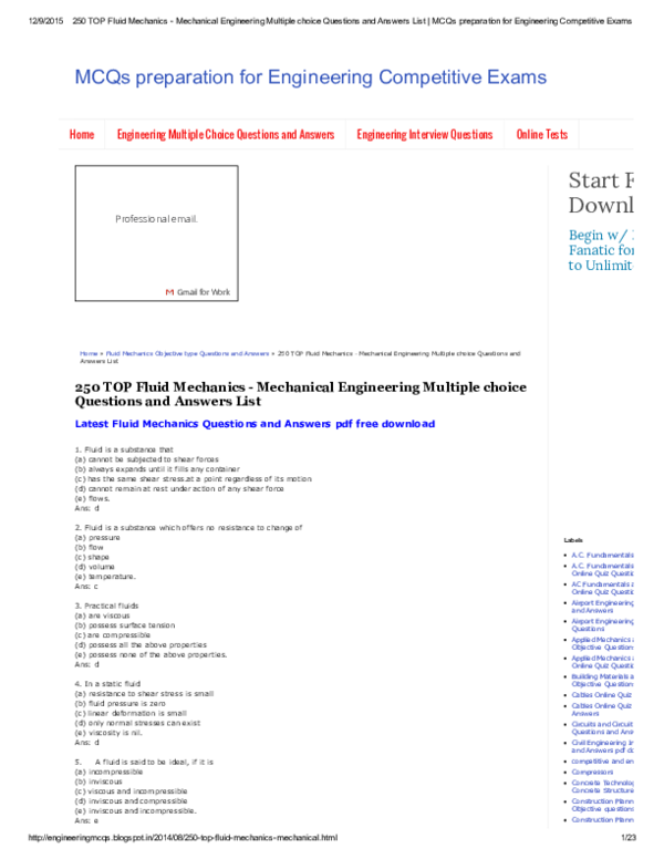 fluid mechanics by vijay gupta pdf free download
