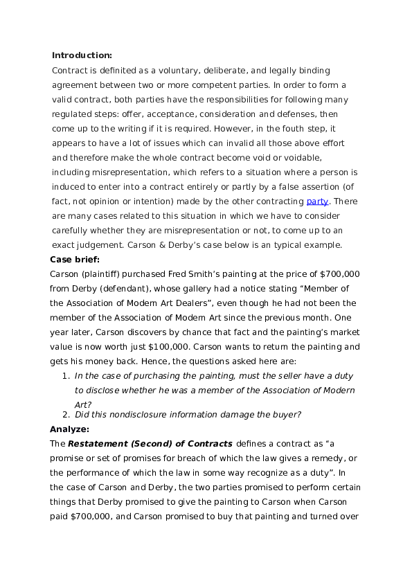 (DOC) Law facts, issue, contract Cđnltt VuiVẻ Chođời Tươitrẻ Academia.edu