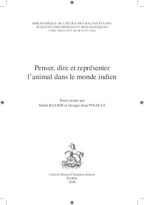 First page of “Antagonistes et complémentaires, le lion et l’éléphant dans la personnalité du Buddha”