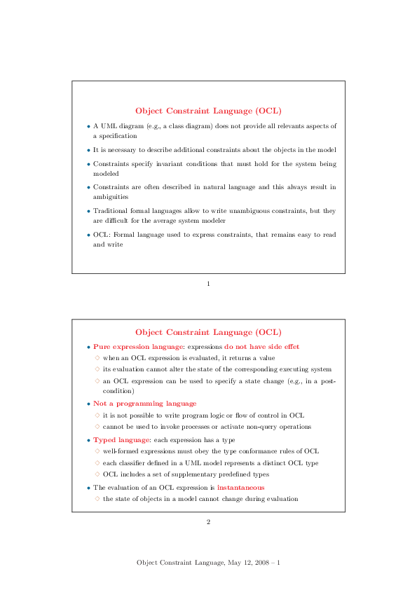(PDF) Ocl