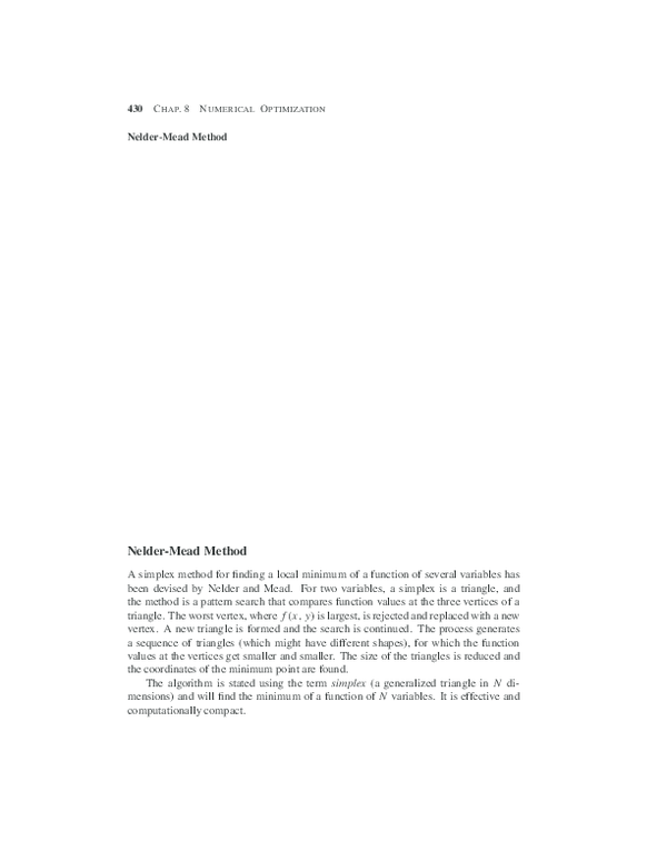 Nelder Mead Proof