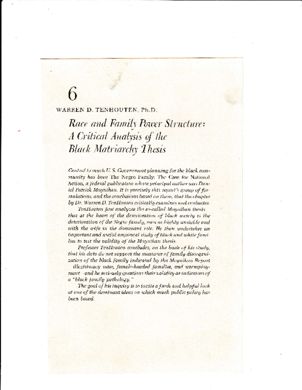 Black matriarchy thesis 07 image