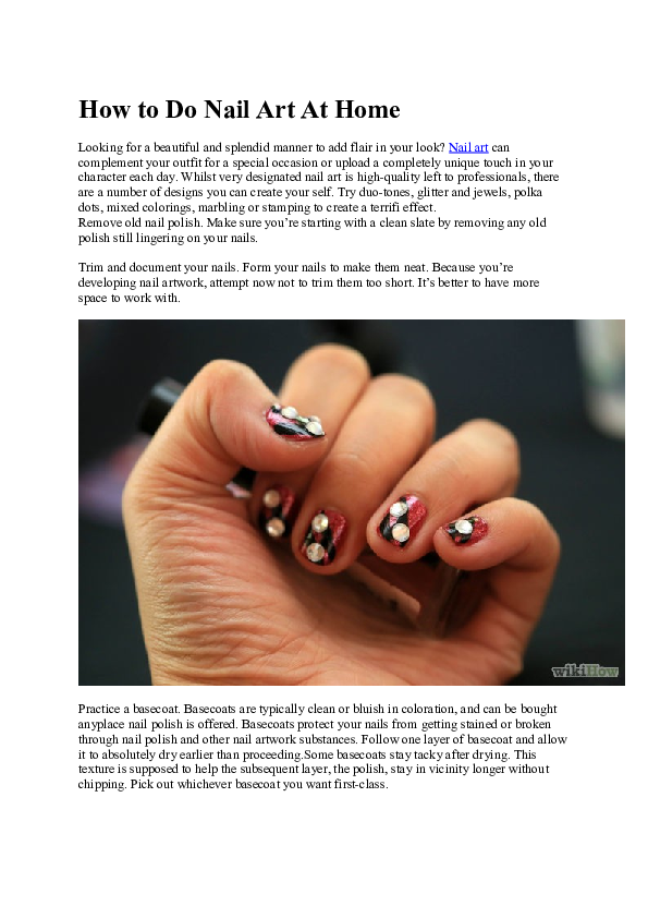 (DOC) How to Do Nail art Mamilo nail art Academia.edu
