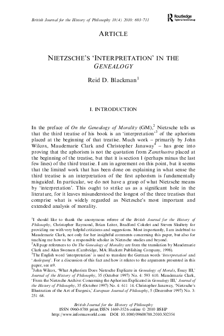 Nietzsche, genealogy of morals analysis image