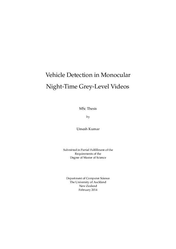 Vehicle detection research paper image