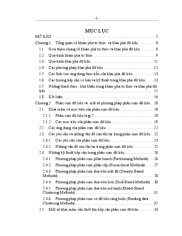 First page of “khai phá dữ liệu”