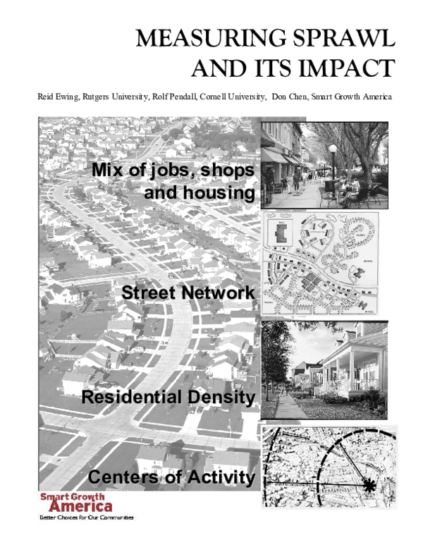(PDF) MEASURING SPRAWL AND ITS IMPACT