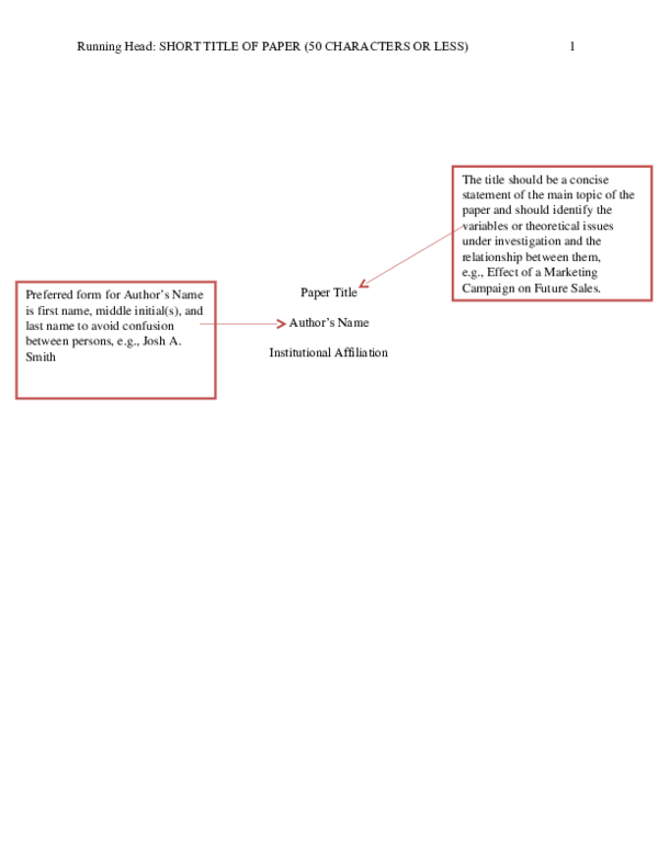(DOC) APA Formatting Sample Paper