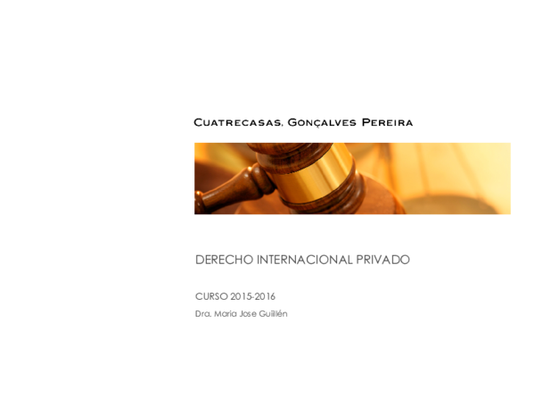(PDF) Derecho Internacional Privado Tema 5