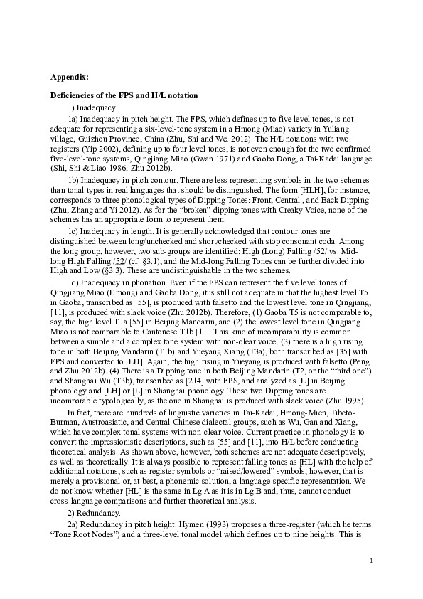 (DOC) Types of dipping tones Xiaonong Zhu Academia.edu