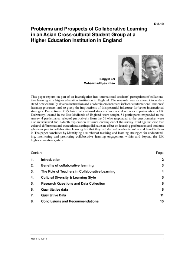 (PDF) Problems and prospects of collaborative learning in an Asian ...