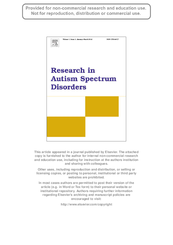 Are typically-developing siblings of children with an autism spectrum ...