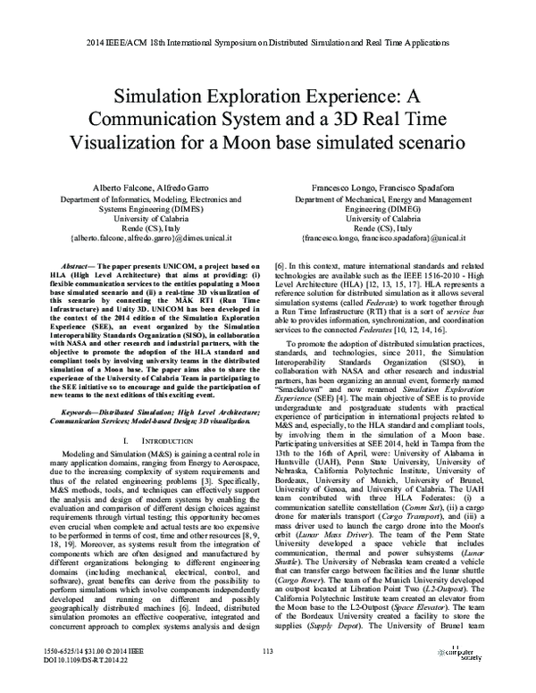(PDF) Simulation Exploration Experience: A Communication System and a ...