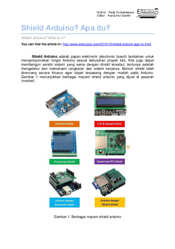 (PDF) Shield Arduino? Apa itu?