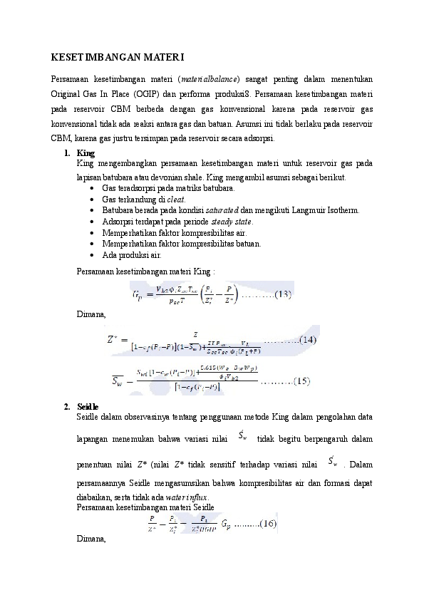 (DOC) Material Balance with King Methods