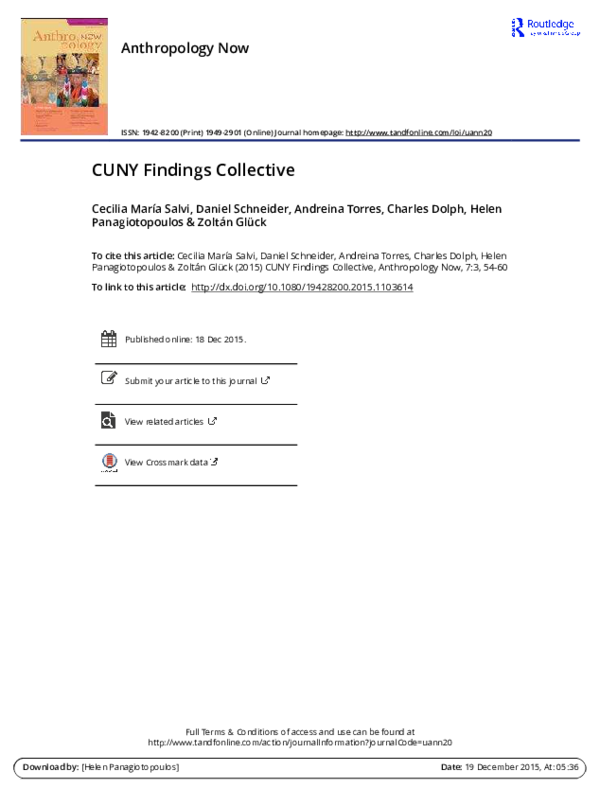 Thinking through Policing and Community: Tensions and Contradictions