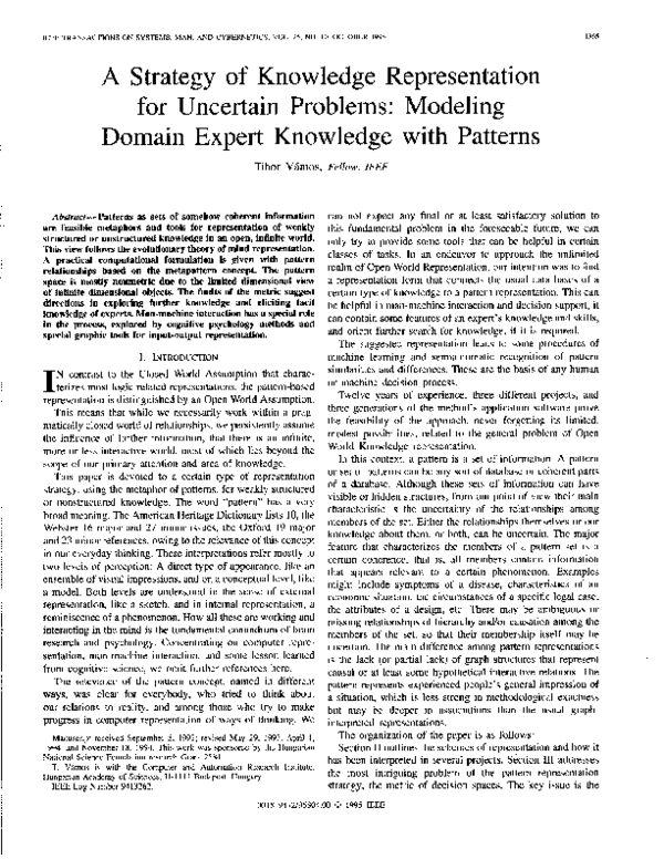 (PDF) A strategy of knowledge representation for uncertain problems ...