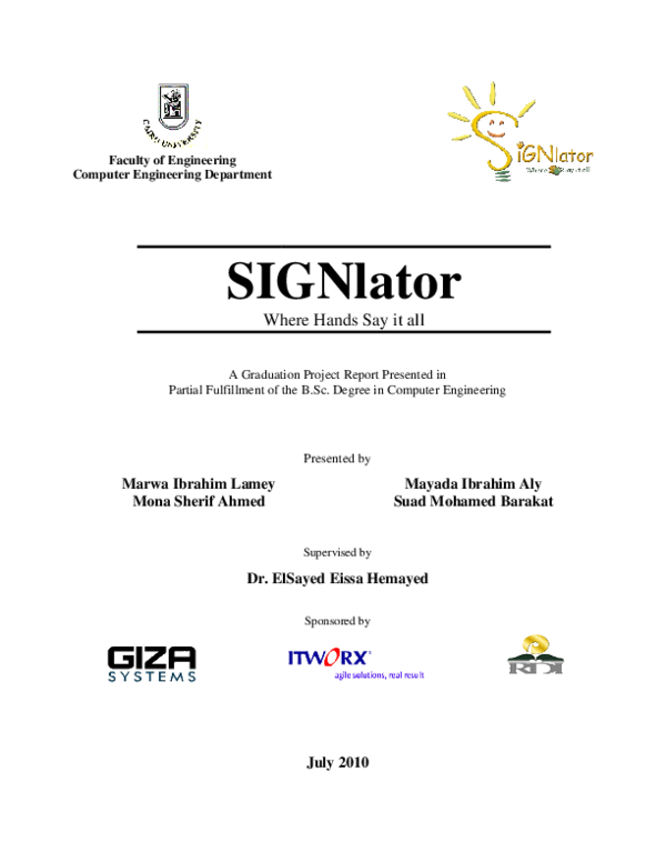 (PDF) Arabic speech recognition to sign language